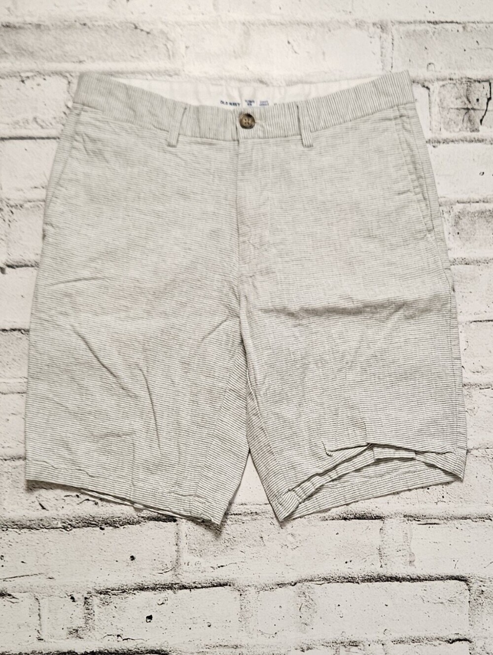 Old Navy Ultimate Slim Shorts Men Size 32 Linen Blend Casual